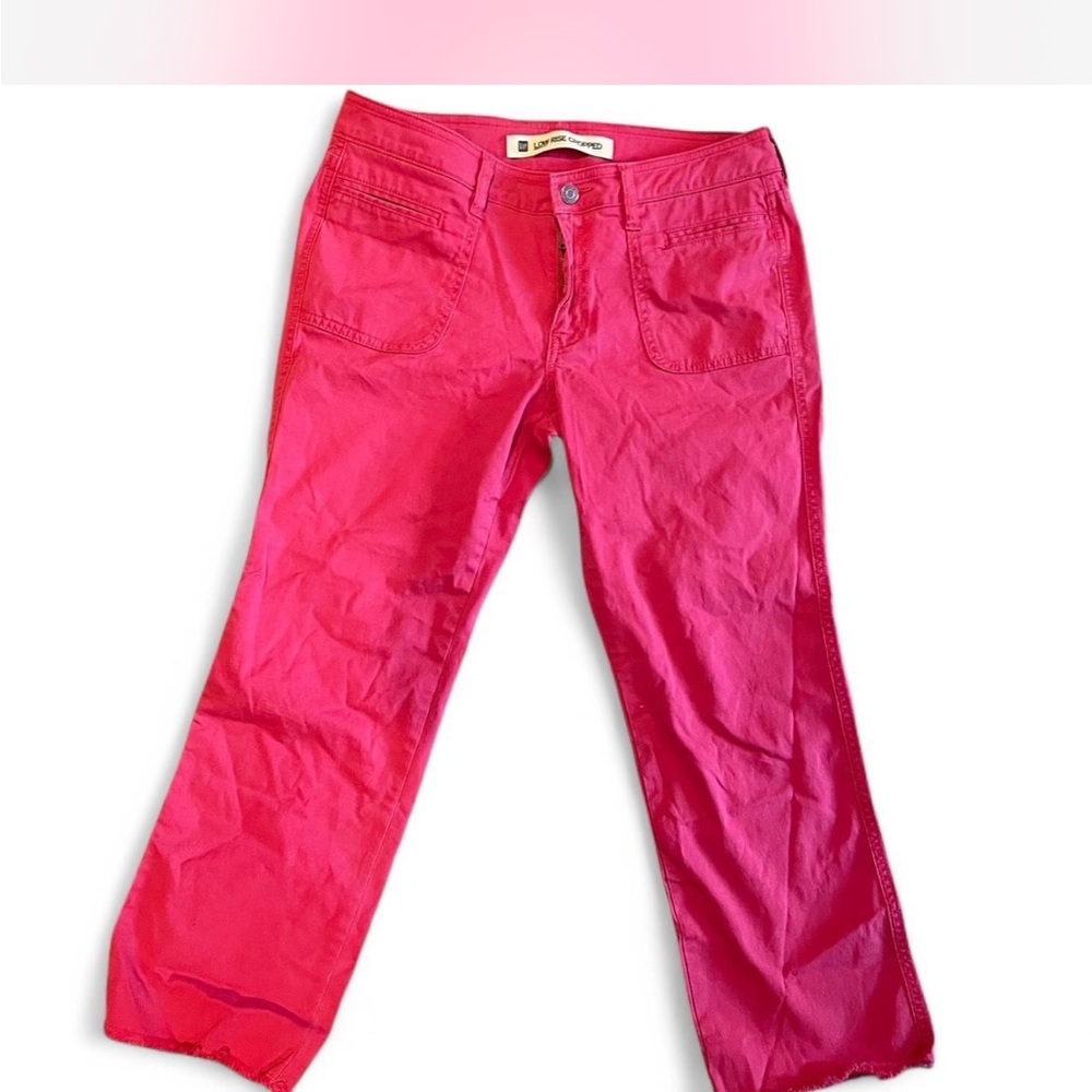 GAP Red Straight Leg Jeans Vibrant Style
